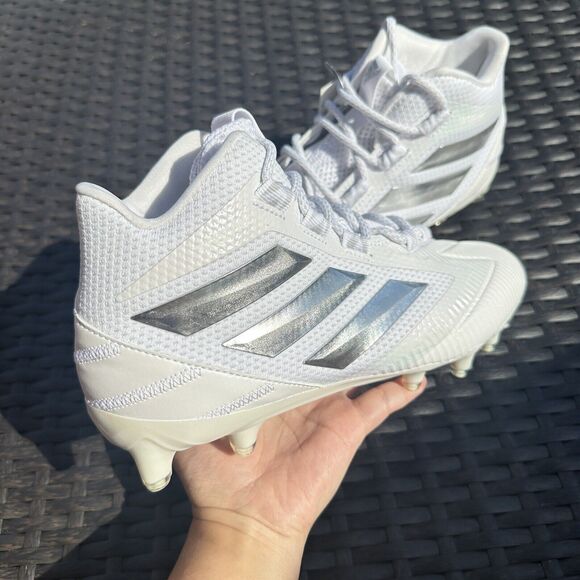 Adidas Freak Carbon Mid White Silver Metallic Men\'s Football Shoes EE7133 Size 8 main image 15